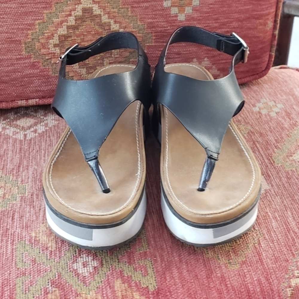 Pierre Dumas Black‎ Wedge Sandal - Picture 3 of 7
